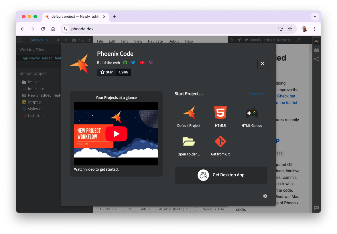 Phoenix online editor