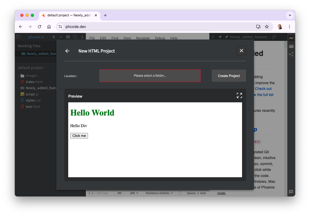Phoenix online editor