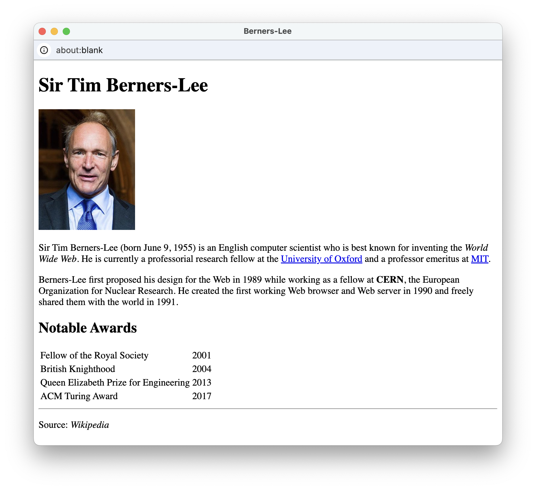 Berners-Lee Screenshot