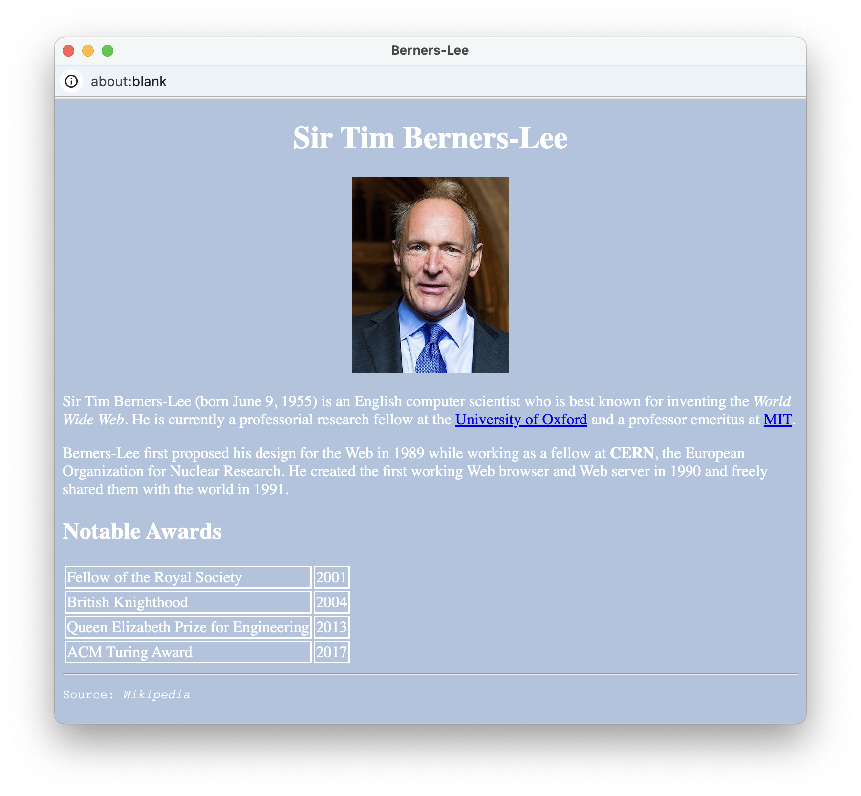 Berners-Lee Screenshot